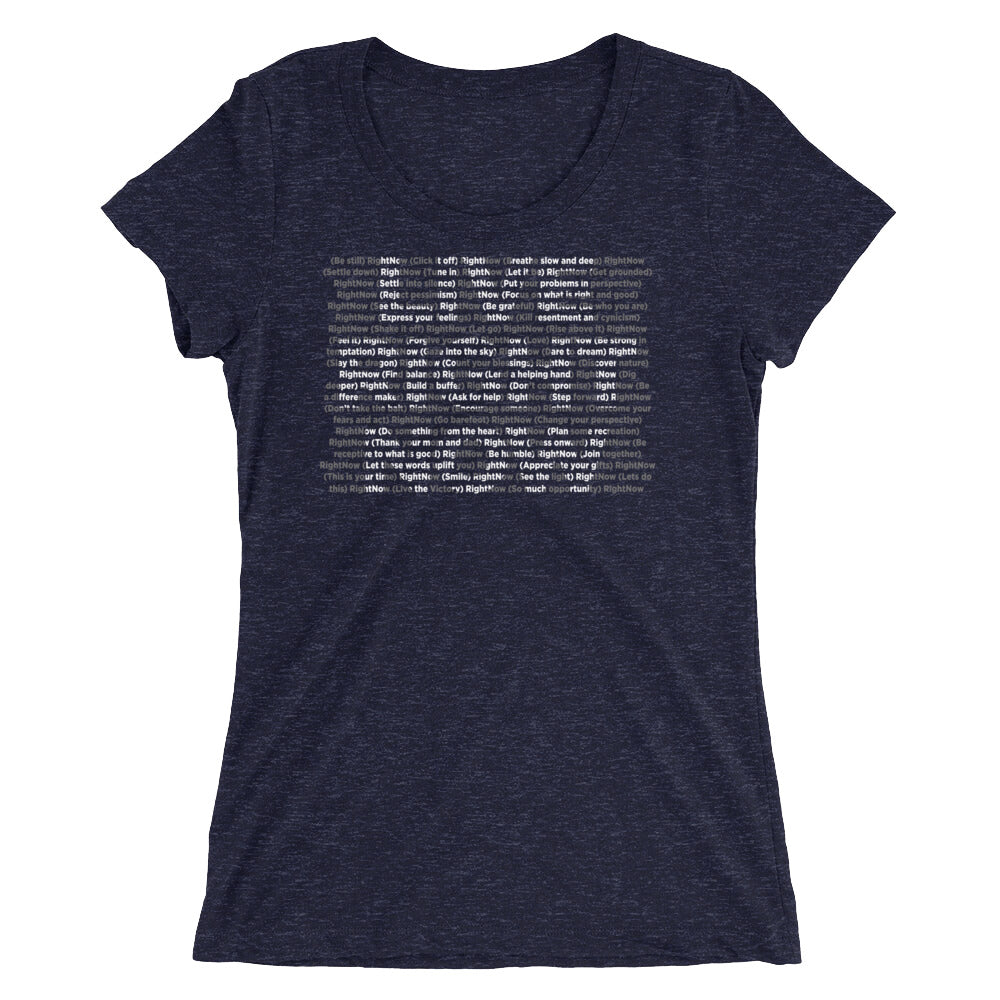 Copy of LIVE RIGHT NOW Ladies' cut short sleeve t-shirt. FPT ED
