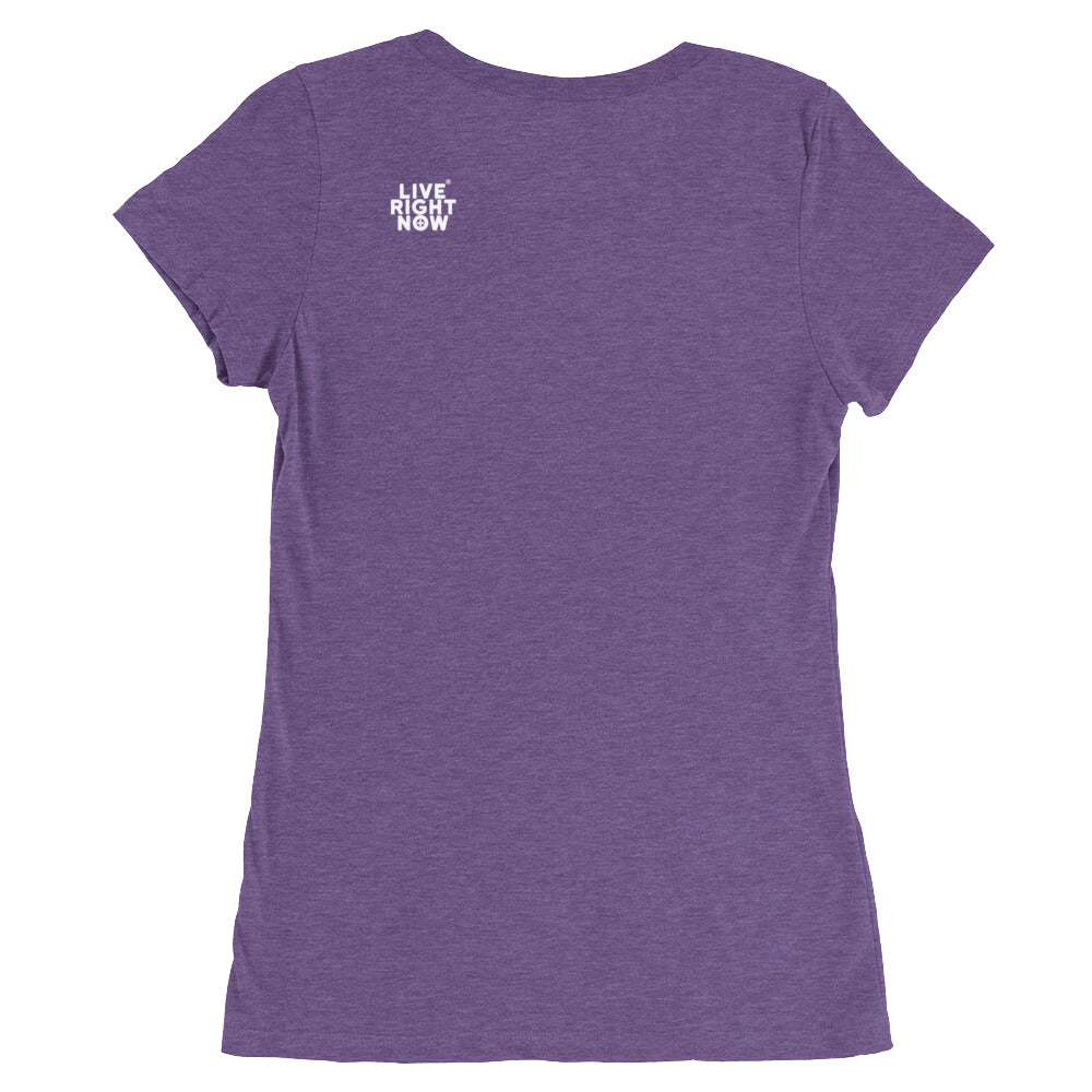 LIVE RIGHT NOW Ladies' cut short sleeve t-shirt